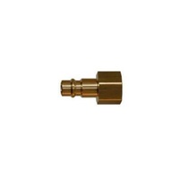 26SFIN17MXX6 RECTUS BRASS COUPLER<BR>3/8" NPT FEMALE STRAIGHT-THRU PLUG (BLUE)